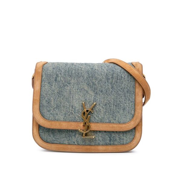 Pre Loved saint laurent Women Blue Crossbody Bags - Picture 1 of 8